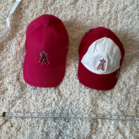 MLB Angels Womens Adjustable Strap Baseball Snapback Cap Hat Bundle Of 2